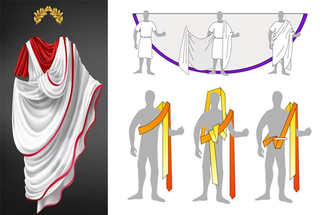 как сделать римскую тогу