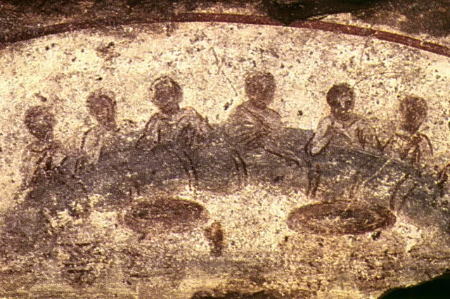 фрески на стенах катакомб Св.Каллиста