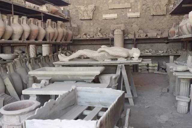 Посмертная скульптура жителя Помпей