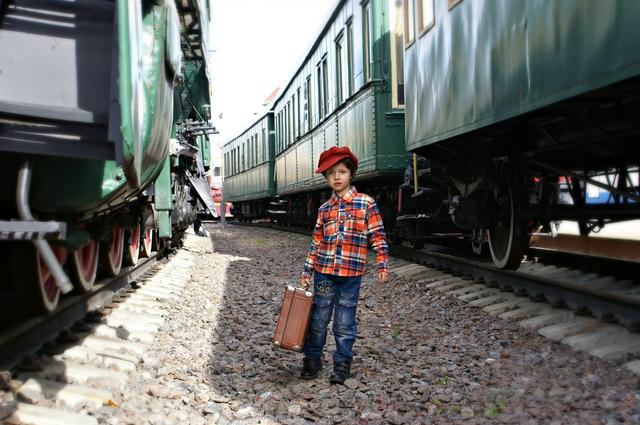 Ребенок поезд музей Милан