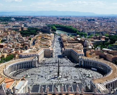 Смотровая площадка Собора Святого Петра храмы Рима