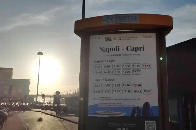 Расписание Неаполь - Капри